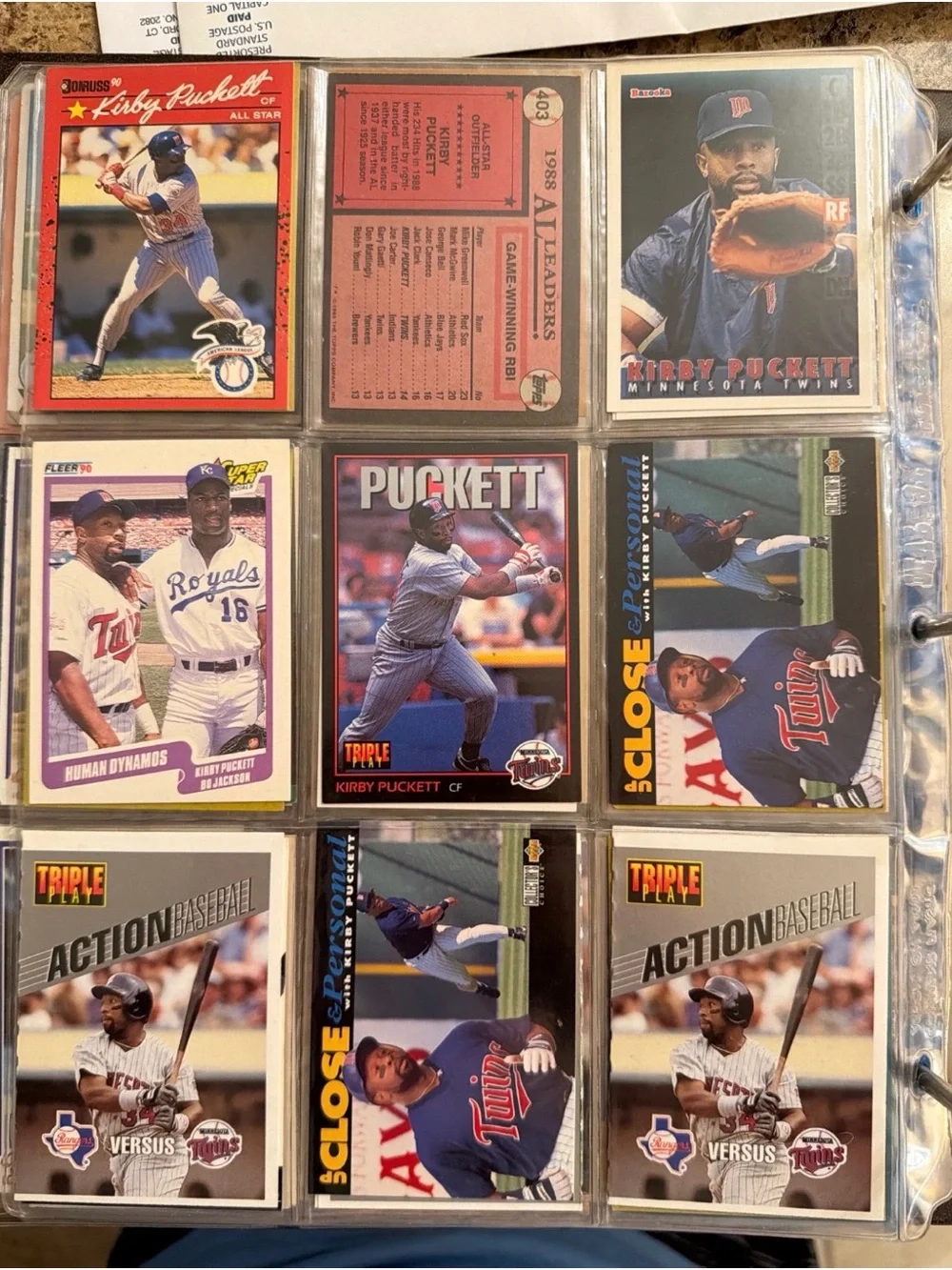 Vintage Baseball Card Binder Lot (ft. Yankees, Kirby Puckett and other HOF’ers)